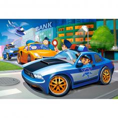 40 pieces Puzzle : Police Chase