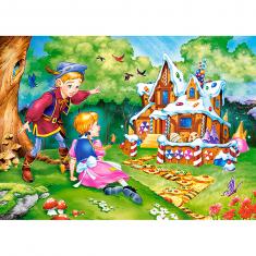 60-teiliges Puzzle : Hänsel und Gretel