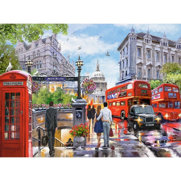 Spring in London, Puzzle 2000 pieces  - Castorland-C-200788-2