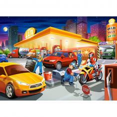 60-teiliges Puzzle : Tankstelle