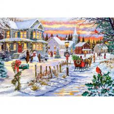 Puzzle 1000 pieces : Christmas tree is coming