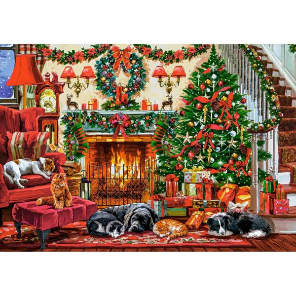 Puzzle 500 pieces : Cozy Fireplace - B-54060