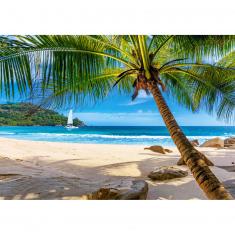 Puzzle 500 pièces : Vacances aux Seychelles