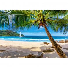 Puzzle mit 500 Teilen: Urlaub auf den Seychellen