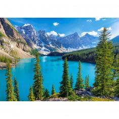 Puzzle de 500 pièces : Printemps au lac Moraine, Canada