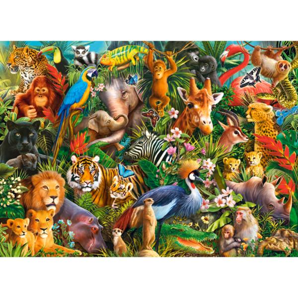 Puzzle mit 300 Teilen: Erstaunliche Tiere - Castorland-B-030491