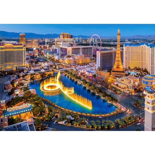 Puzzle 1500 pièces : Le fabuleux Las Vegas - Castorland-C-151882-2