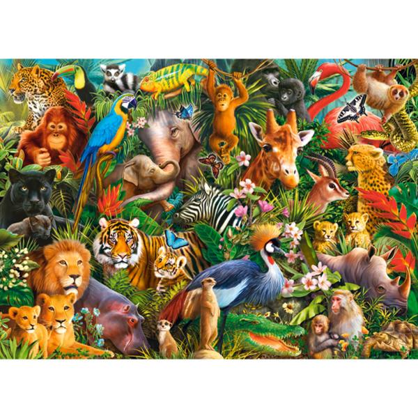 Puzzle mit 180 Teilen: Erstaunliche Tiere - Castorland-B-018512