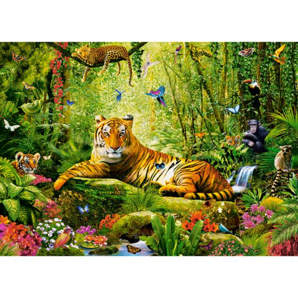 Puzzle de 260 piezas : Su Majestad, el Tigre - Castorland-B-27569-1