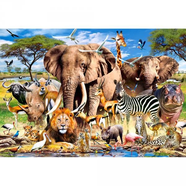 1500 pieces Puzzle : Savanna Animals - Castorland-C-151950-2