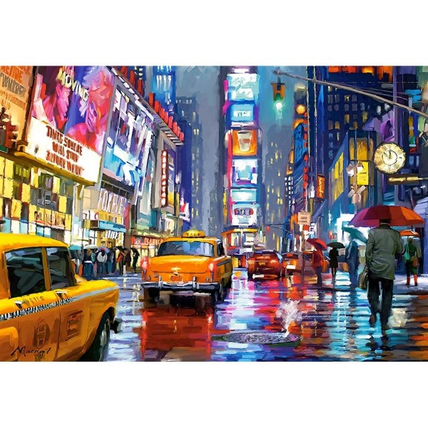 Puzzle de 1000 piezas: Times Square, Nueva York - Castorland-C-103911-2