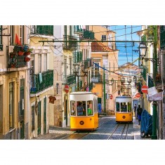 1000 Teile Puzzle: Straßenbahn Lissabon, Portugal