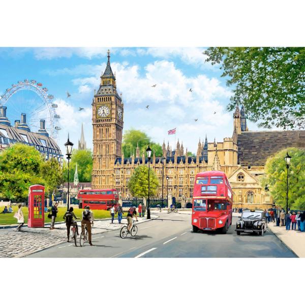 Puzzle mit 1000 Teilen: Busy Morning in London - Castorland-C-104963-2