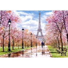 Romantic Walk in Paris - Puzzle 1000 Pieces - Castorland