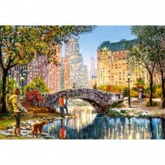 Puzzle 1000 pièces : Marche en soirée dans Central Park