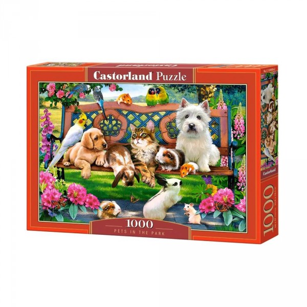 Puzzle 1000 pièces : Les animaux au parc - Castorland - Rue des Puzzles