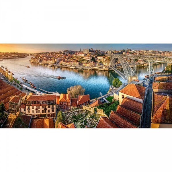 Puzzle 4000 pièces : Coucher de soleil sur Porto - Castorland-400232-2