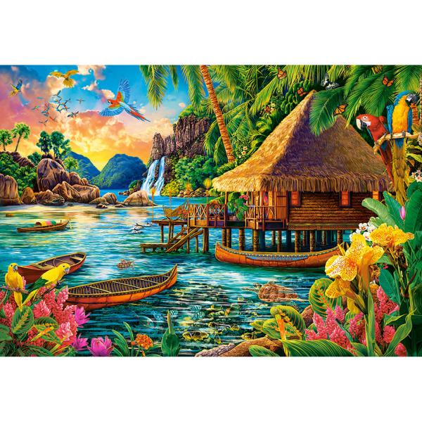 Puzzle de 1000 piezas : Isla Tropical - Castorland-C-104871-2