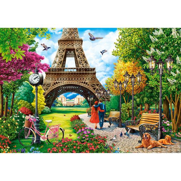 1000 pieces puzzle : Spring in Paris - Castorland-C-104840-2