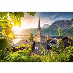 Puzzle 1000 pièces : Carte postale de Hallstatt
