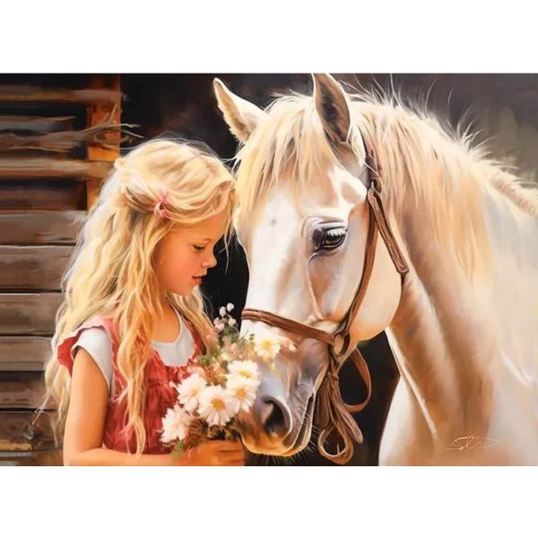 Puzzle 200 pièces : Mon ami le cheval - B-222315