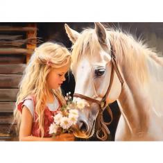 Puzzle 200 pieces : My friend Horse