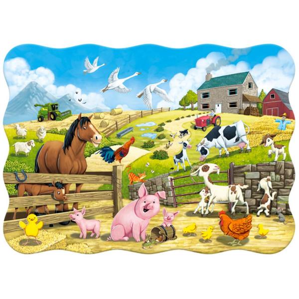 Puzzle 30 pieces: Animals on the farm - B-03815-1