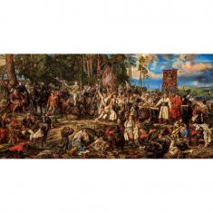 Puzzle 4000 Teile: Kościuszko in Racławice, Jan Matejko