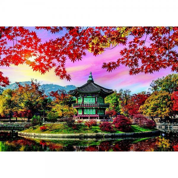 Puzzle 500 pièces : Palais de Gyeongbokgung, Séoul, Corée du Sud - B-54138