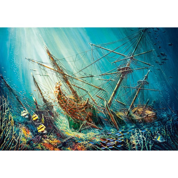 1000 pieces puzzle: ocean treasure - Castorland-103805-2