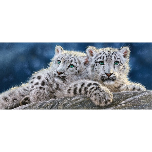 600 pieces puzzle: Little Snow Panthers - Castorland-060115