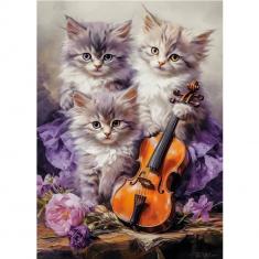 Puzzle 260 pièces : Chatons musicaux