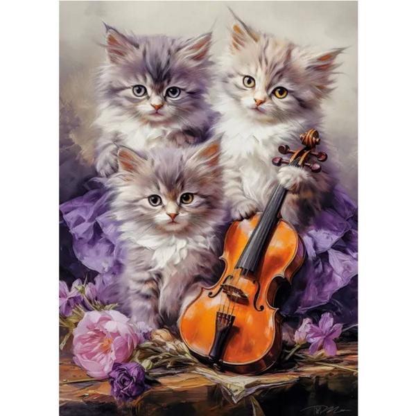 Puzzle 260 pièces : Chatons musicaux - B-27613-1