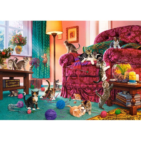 500 piece puzzle: Naughty kittens - Castorland-B-53254