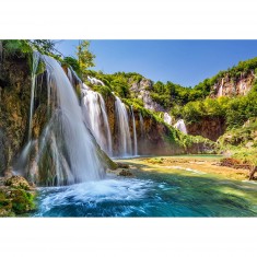 Puzzle de 1000 piezas: La tierra de los lagos que caen