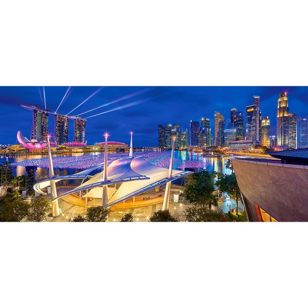 Puzzle 600 pièces : Marina Bay, Singapour - Castorland-060139