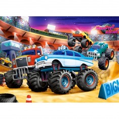 Puzzle 70 pièces : Spectacle de Monster Truck