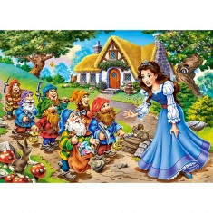 Puzzle 120 pièces : Blanche Neige et les Sept Nains