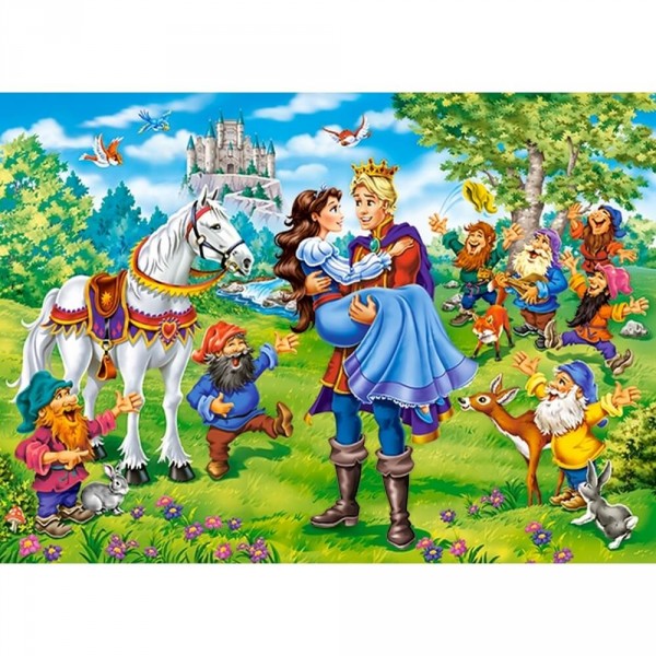 120 piece puzzle: Snow White - Happy ending - Castorland-B-13463-1