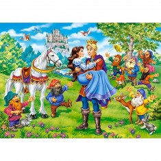 Snow White-Happy Ending,Puzzle 120 pieces 