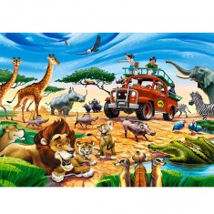 180 Teile Puzzle: Safari-Abenteuer