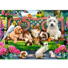 Puzzle 180 pièces :  Animaux dans le parc