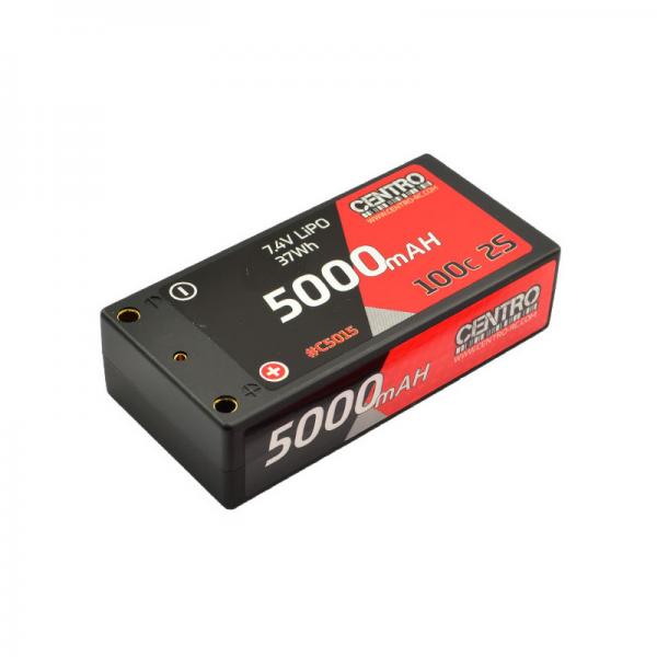 Centro 2S 5000Mah 7.4V 100C Hardcase Shorty Lipo Battery - C5015