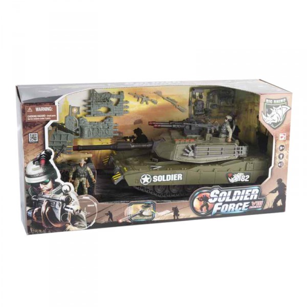 Véhicule de patrouille Soldier Force VIII et figurines : Char d'assaut 39 cm - ChapMei-521013