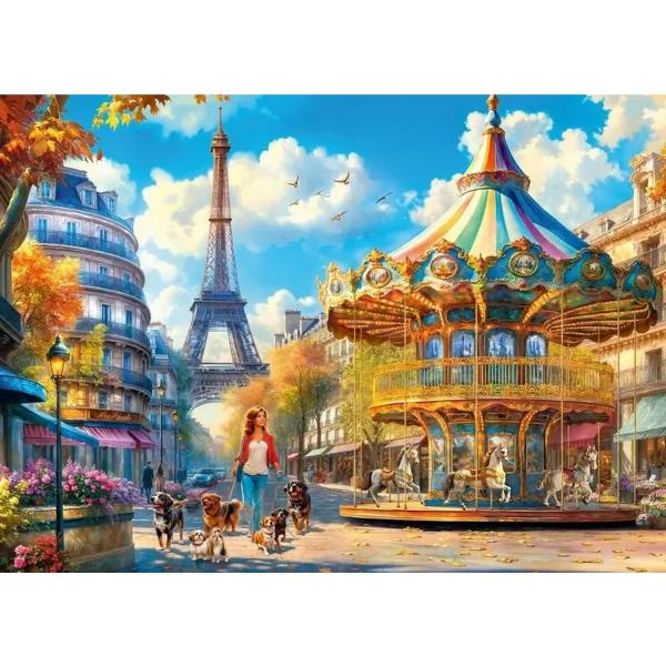 Puzzle 500 piezas: Día de excursión en París - Timaro-20210