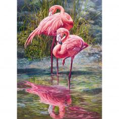 1000 piece puzzle : Bingo Flamingo  