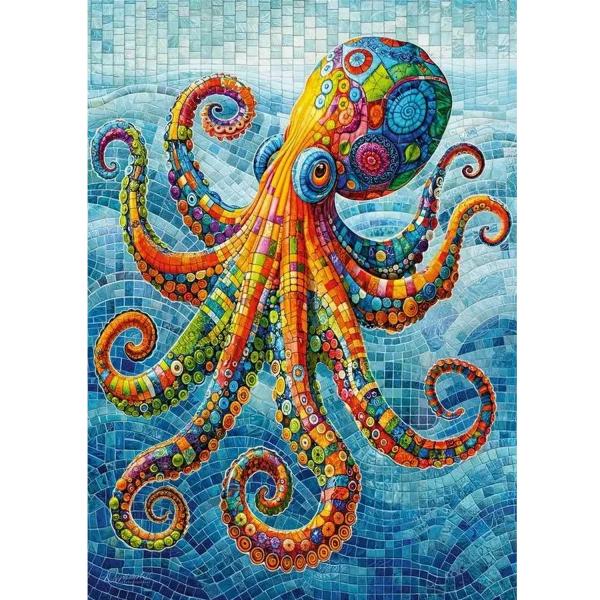 Puzzle 500 piezas: Pulpo chapoteando - Timaro-20234