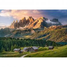 1000 Teile Puzzle : Berglandschaft in den Dolomiten