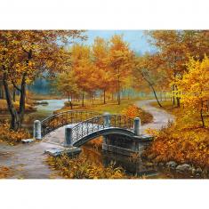 1000 piece puzzle : Autumn in an old park