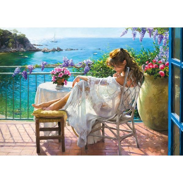 2000 piece puzzle : Beauty and Blue Sea   - Timaro-05064